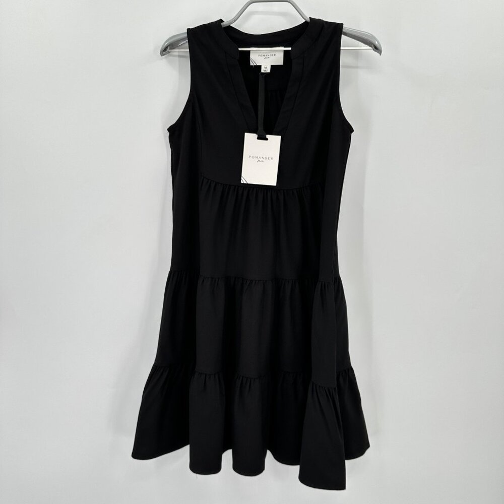 Pomander Place by Tuckernuck Black Sleeveless Crepe Kenzo Mini Dress sz XS NWT